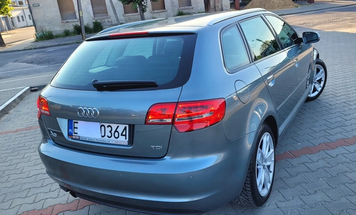 Audi A3 cena 29800 przebieg: 233500, rok produkcji 2011 z Pabianice małe 172